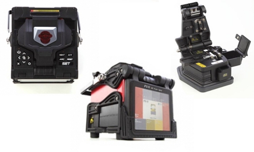 Fiber optic fusion splicers and cleavers