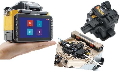 Fiber optic fusion splicers and cleavers